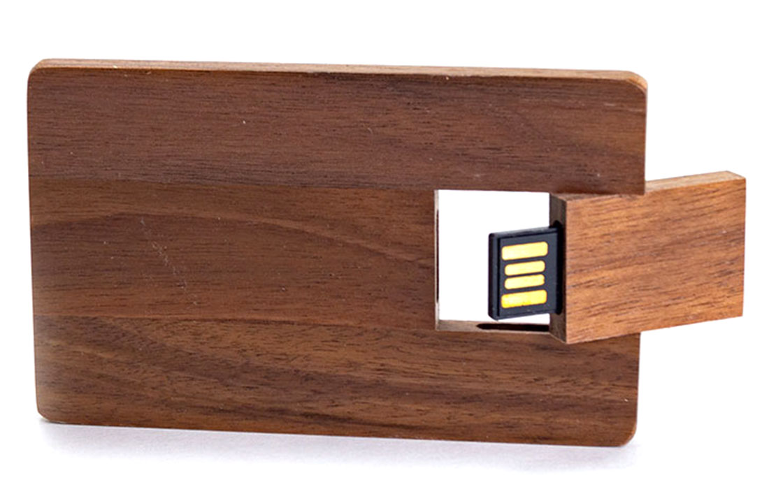 Card Spin - USB wooden flash drives